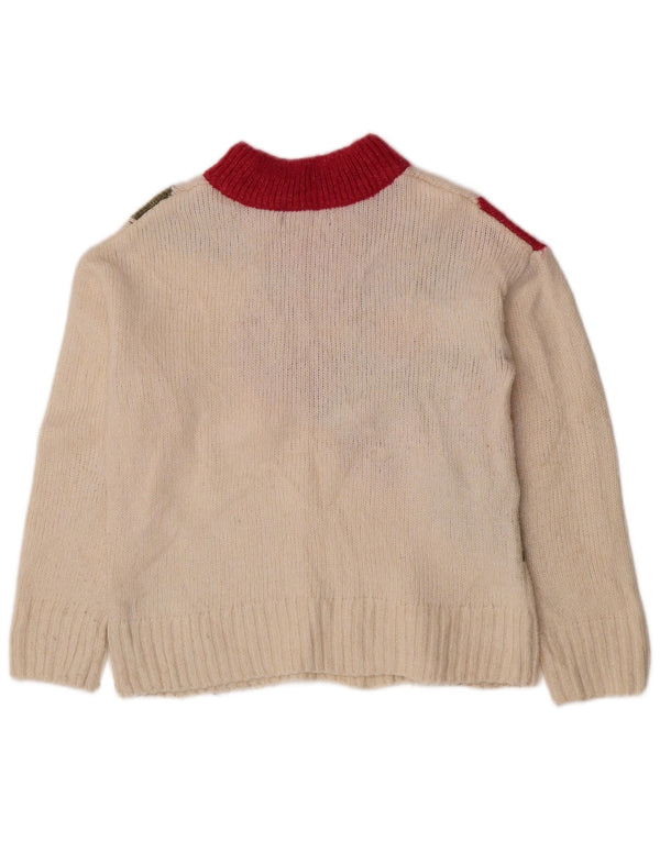 Marks & Spencer Womens Turtle Neck Jumper Sweater UK 10 Small Off White