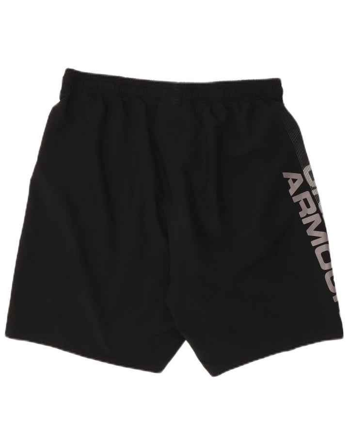 Shorts esportivos gráficos masculinos Under Armour grandes pretos
