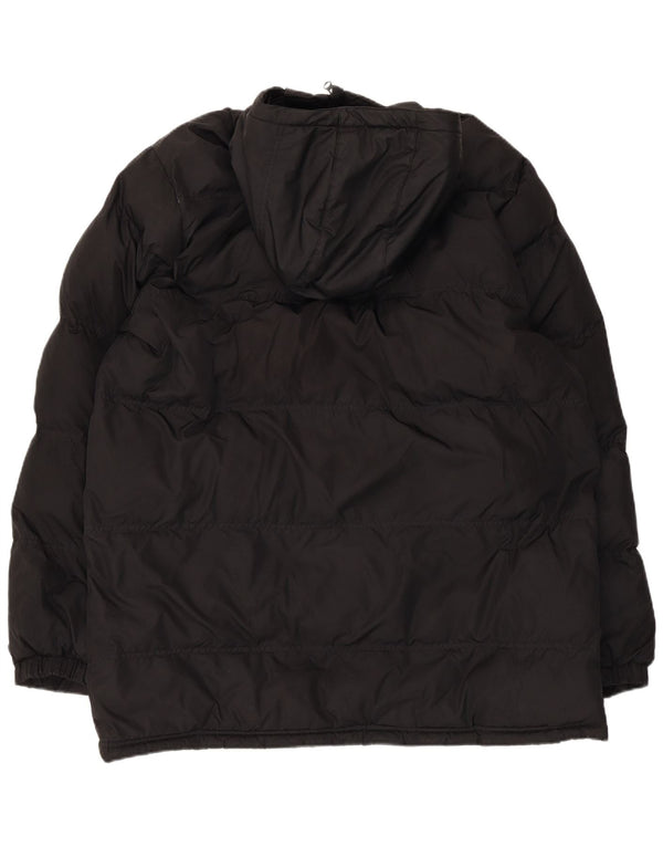 Jaqueta acolchoada com capuz Nike masculina Storm-Fit Reino Unido 40 grande poliéster preto