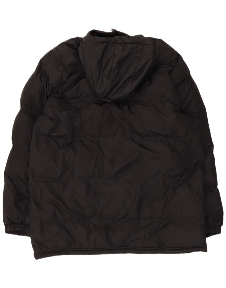 Jaqueta acolchoada com capuz Nike masculina Storm-Fit Reino Unido 40 grande poliéster preto
