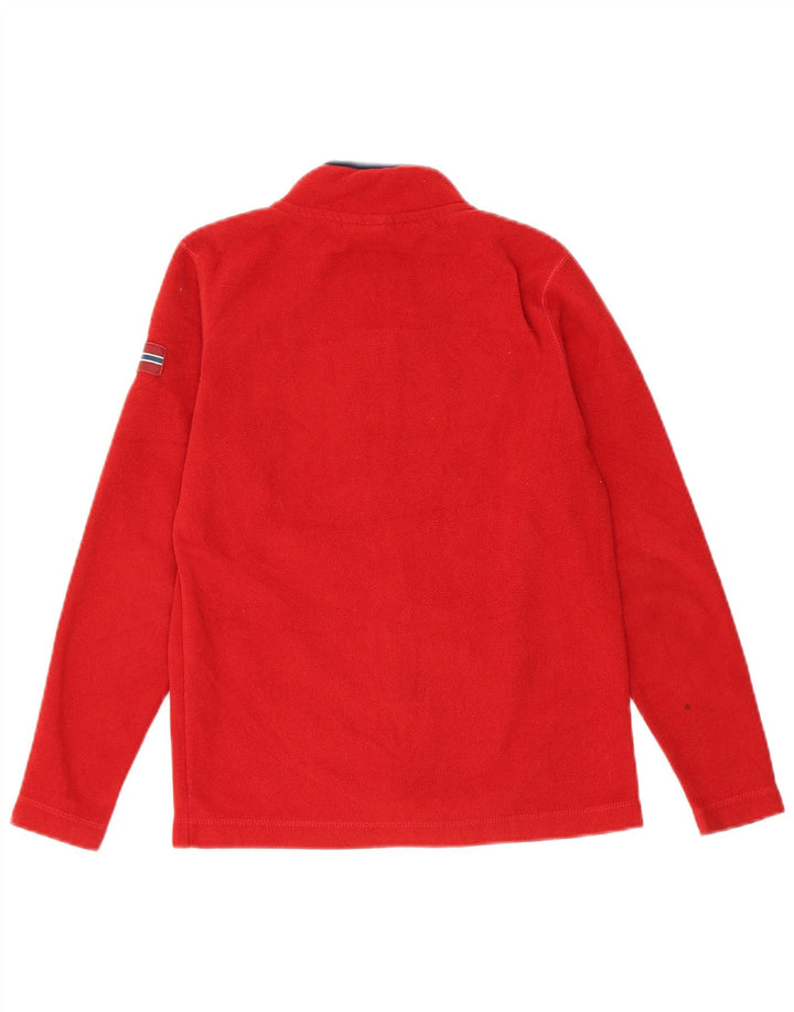 Jaqueta de lã gráfica Napapijri Boys 9-10 anos poliéster vermelho