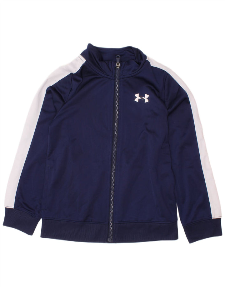 Jaqueta de treino para meninos UNDER ARMOUR 6-7 anos azul marinho bloco colorido
