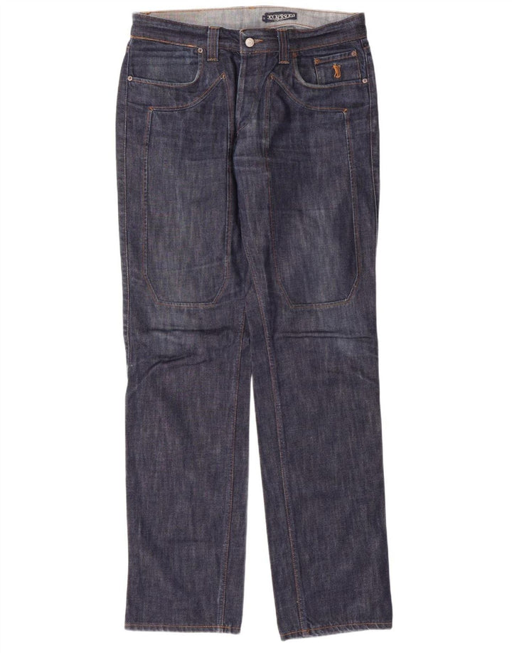 Jeans retos masculinos JECKERSON W38 L36 algodão azul