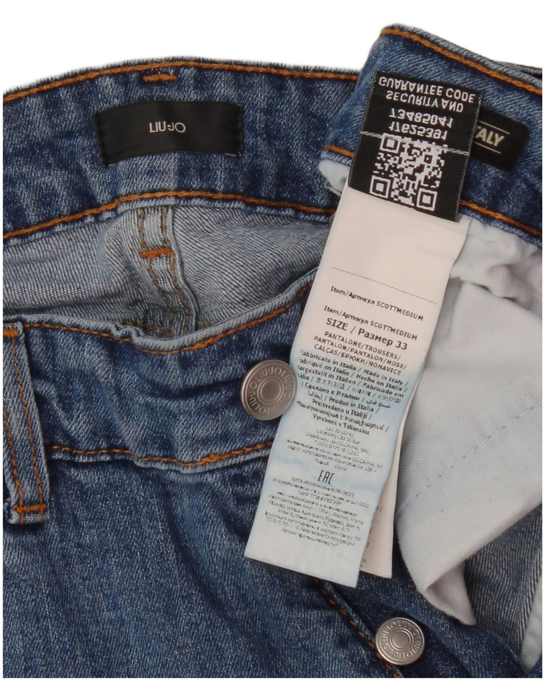 Liu Jo Masculino Scott Skinny Jeans W33 L29 Azul Poliéster