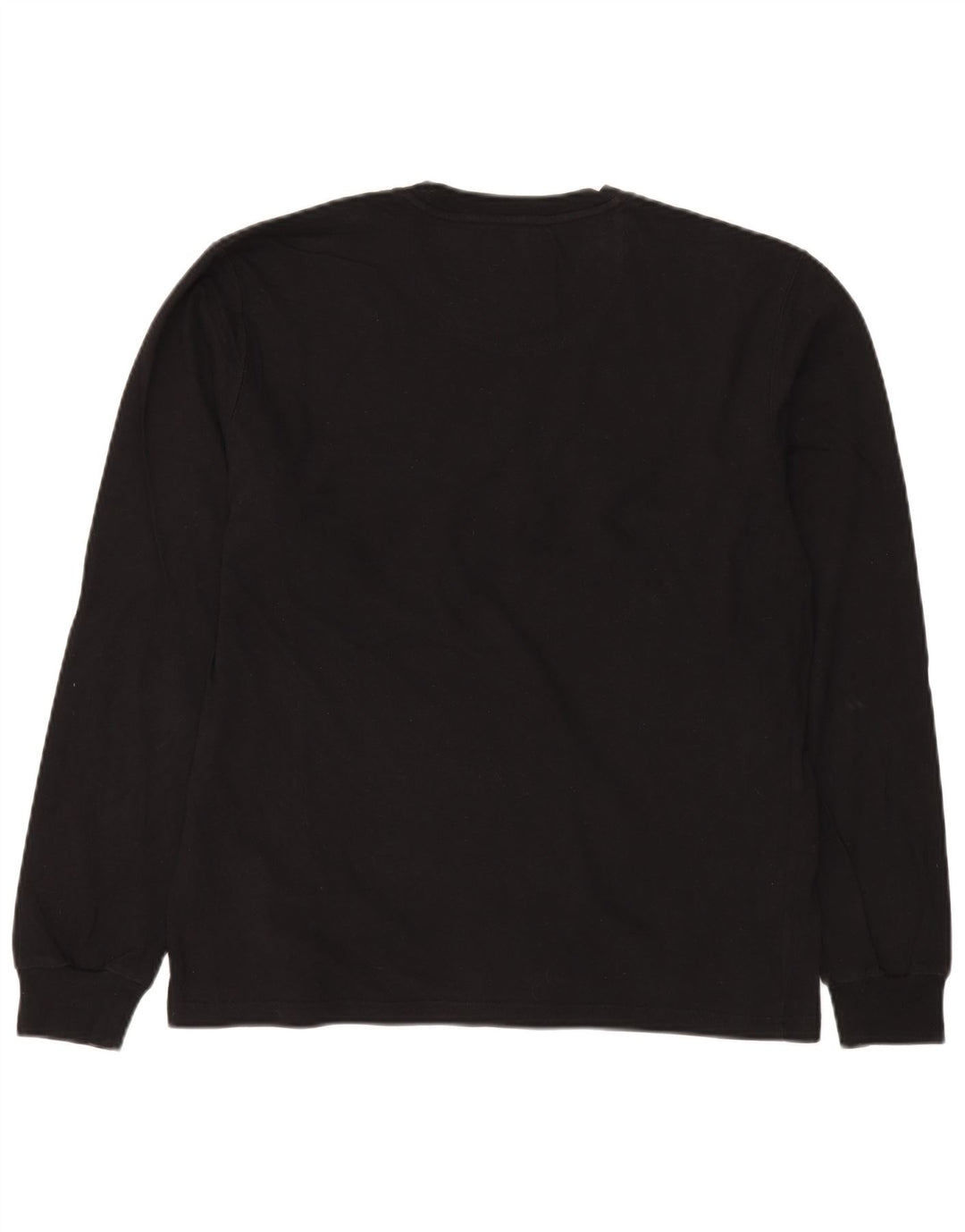 Campeão Mens Top Manga Longa Médio Preto