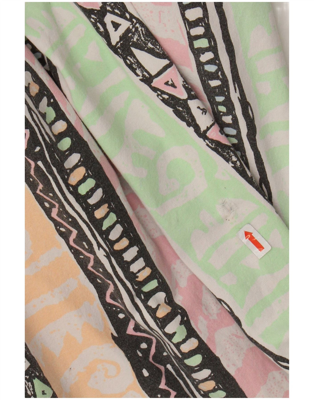 Calça feminina Blues cintura alta cônica W34 L31 multicolorida geométrica