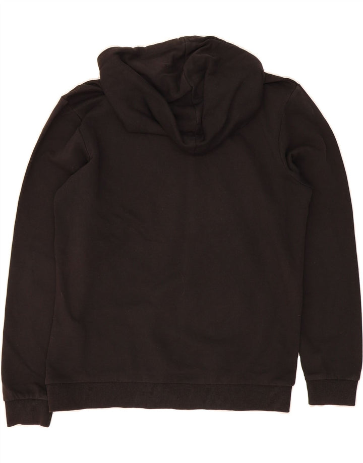 JACK & JONES Mens Graphic Hoodie Jumper Large Black Cotton Vintage Jack & Jones and Second-Hand Jack & Jones from Messina Hembry 