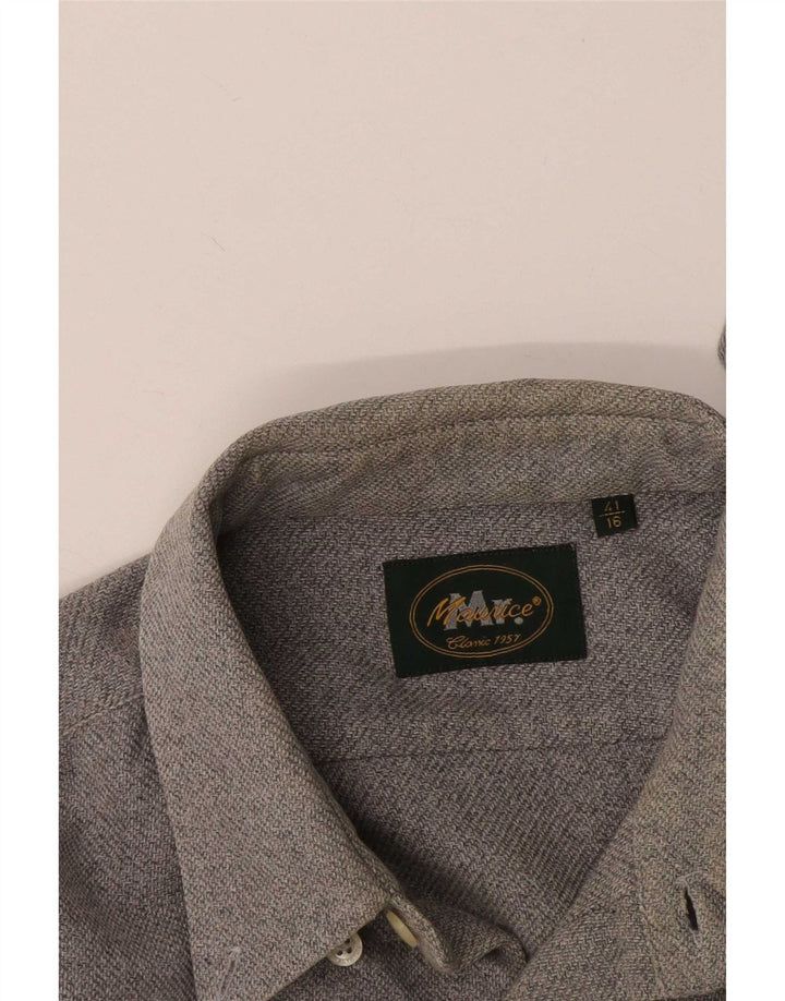 Camisa masculina vintage tamanho 41 16 grande cinza