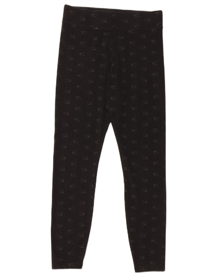 Leggings Nike Femininas Graphic UK 12 Médio Algodão Preto