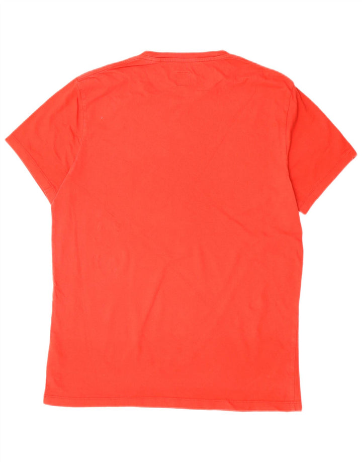 Camiseta masculina JACK WILLS de algodão listrado vermelho pequeno