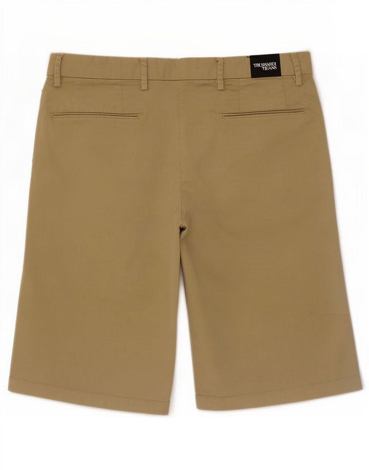 Trussardi Shorts Chino Feminino W30 Algodão Bege Médio