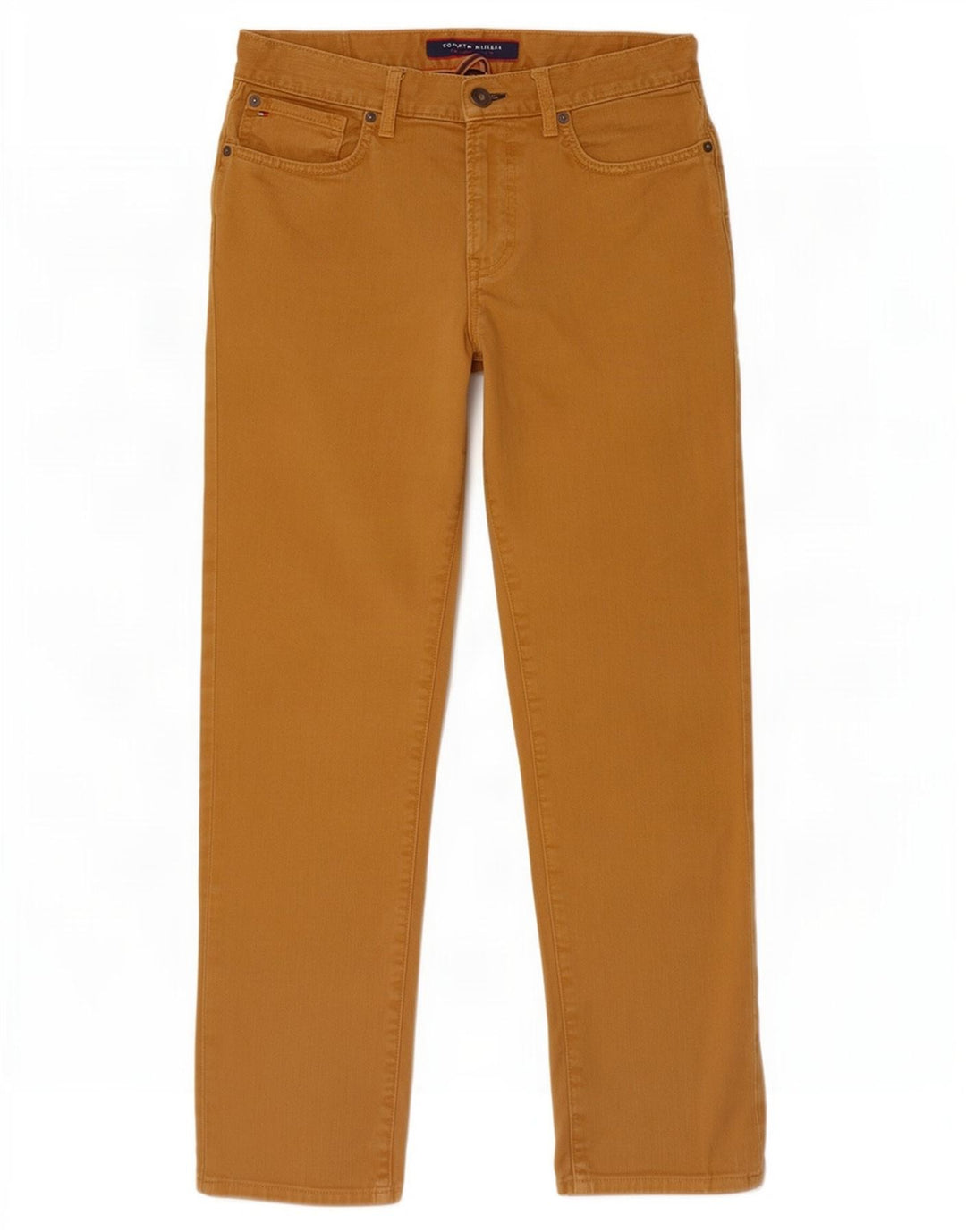 Tommy Hilfiger Masculino Slim Straight Jeans W32 L30 Bege
