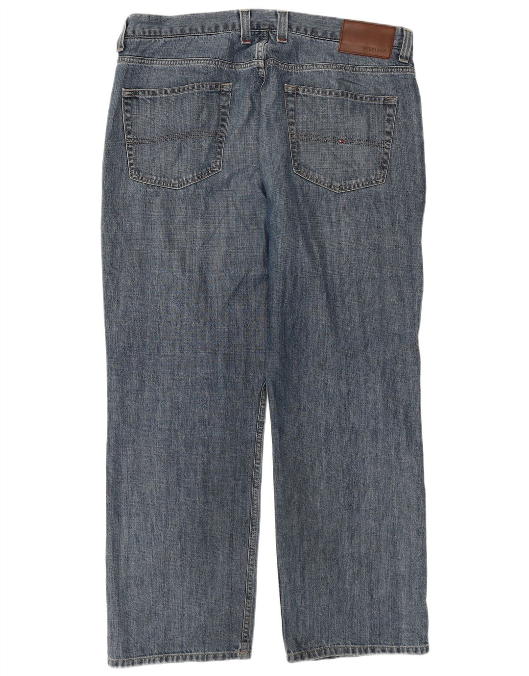 TOMMY HILFIGER Jeans reto masculino W38 L30 algodão azul