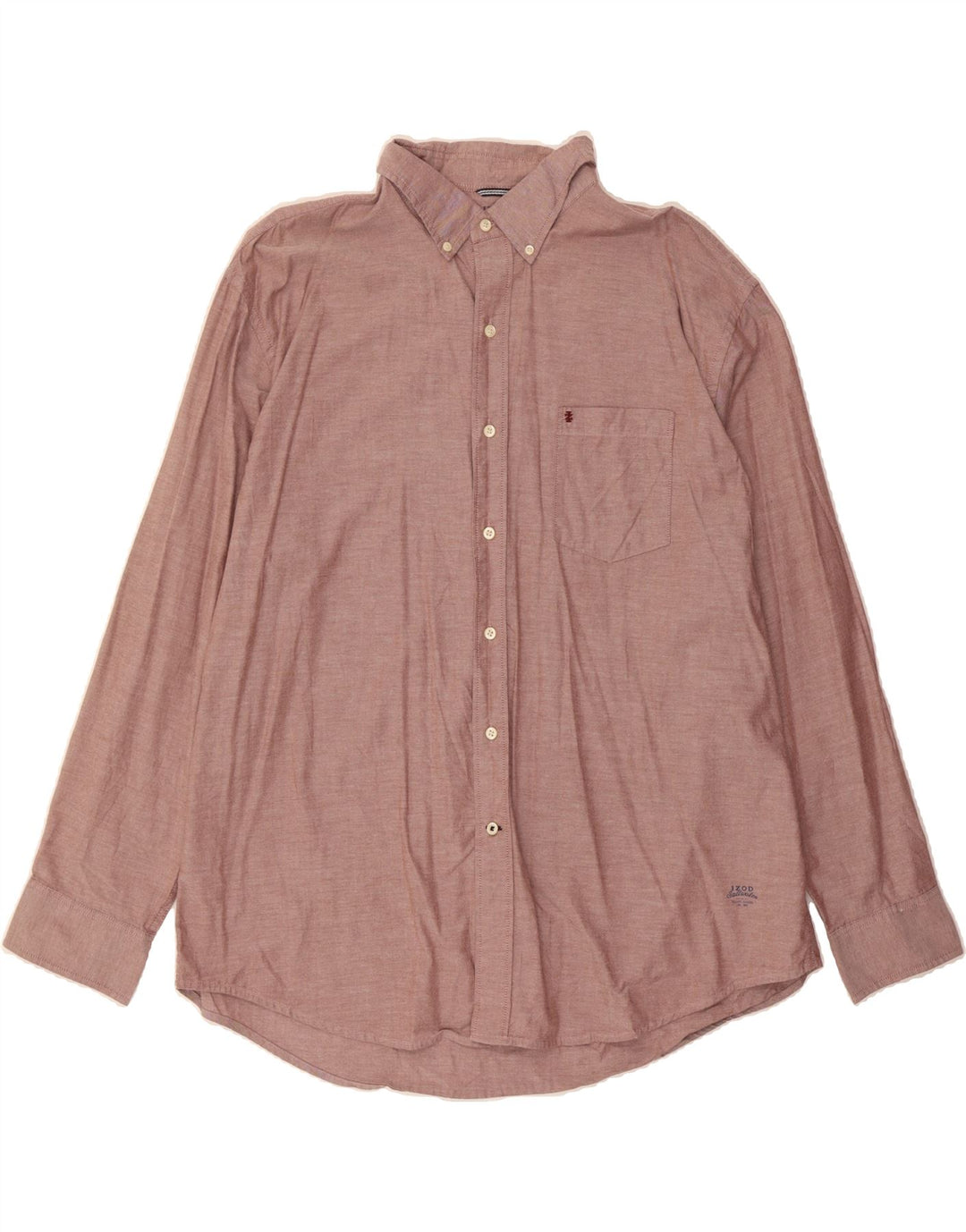 IZOD Mens Shirt 2XL Maroon Vintage Izod and Second-Hand Izod from Messina Hembry 