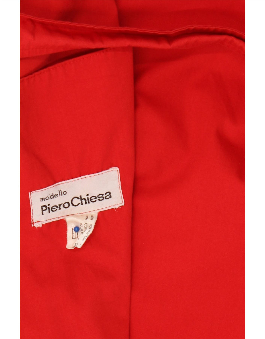 Trench Coat feminino VINTAGE UK 14 poliéster vermelho médio