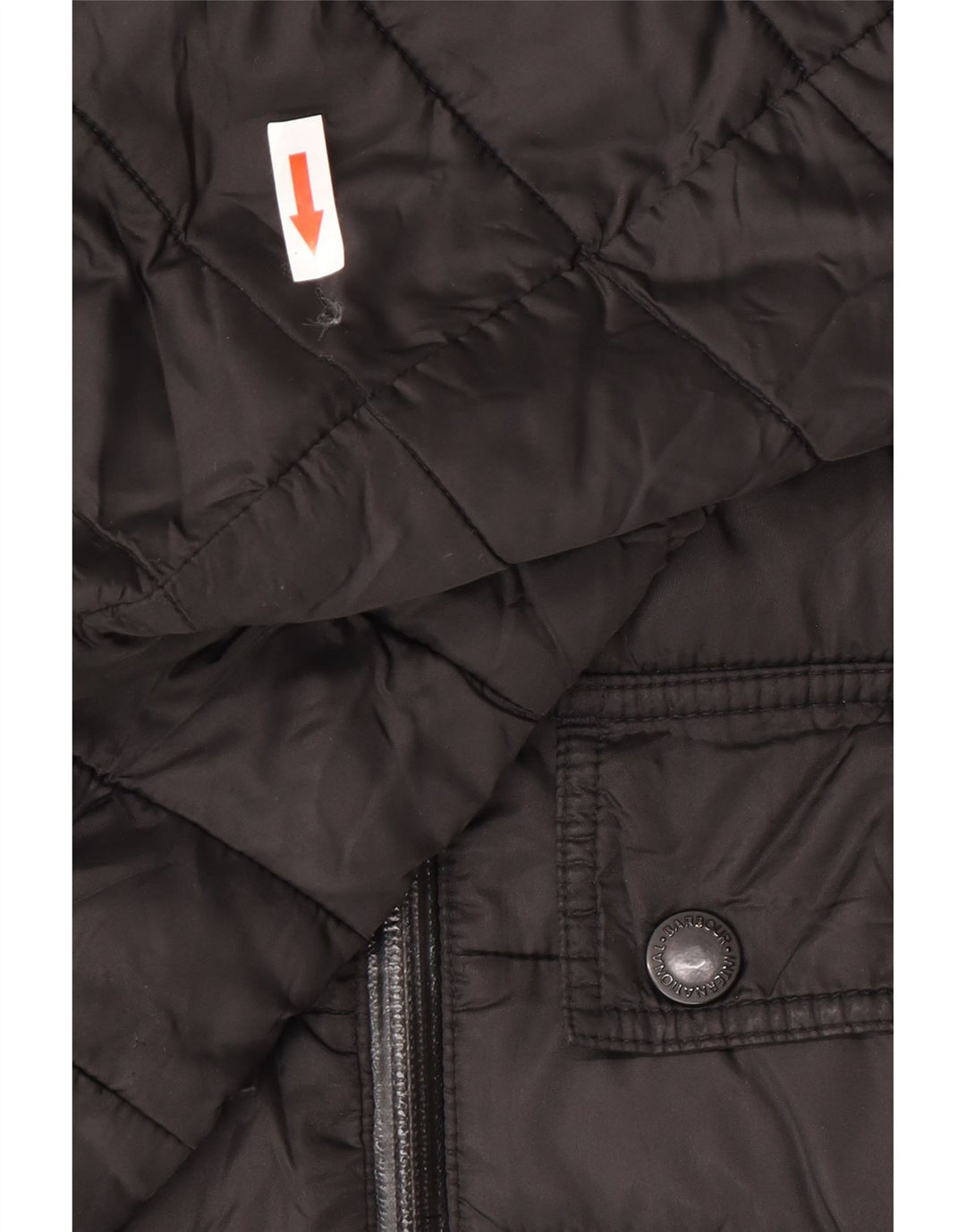 Jaqueta masculina acolchoada com capuz Barbour UK 40 poliéster preto grande