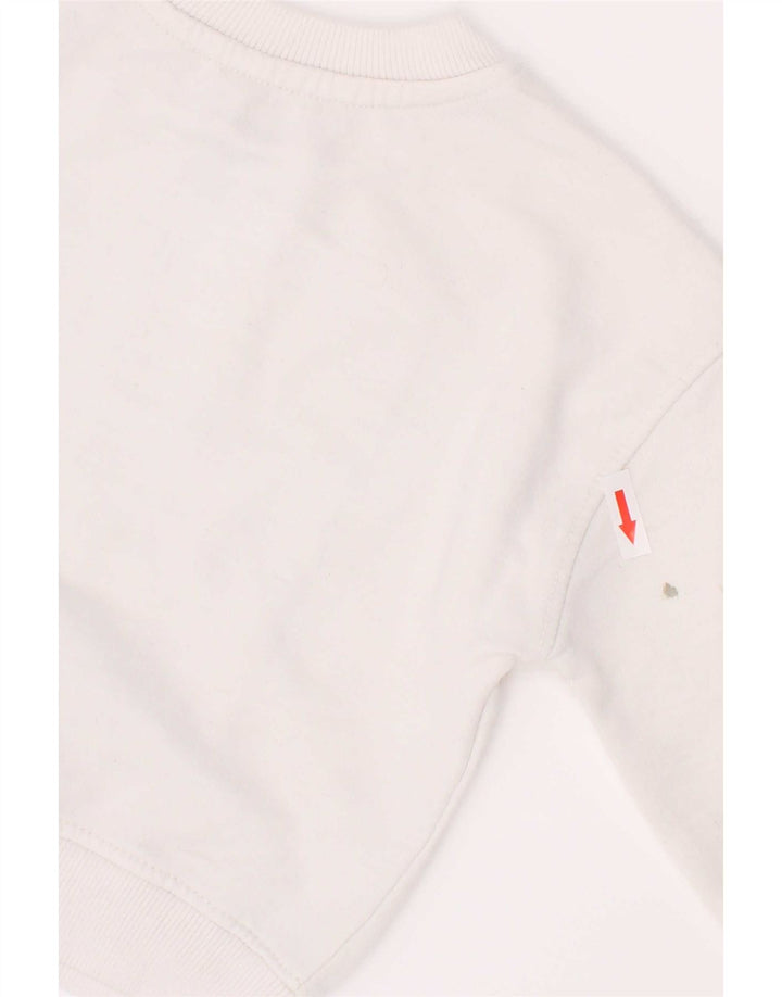 Suéter gráfico Dkny Boys 2-3 anos algodão branco