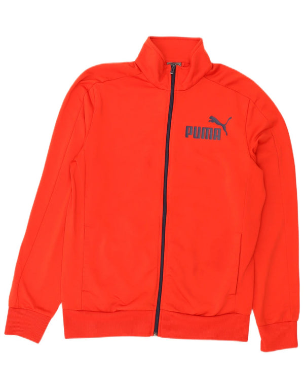 PUMA Mens Tracksuit Top Jacket Médio Poliéster Vermelho