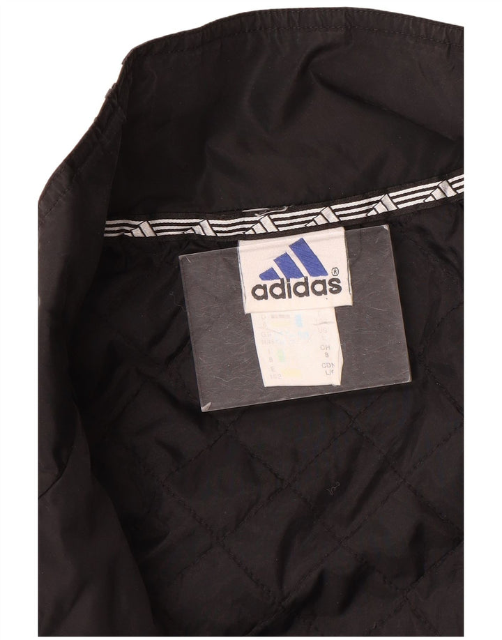 Adidas Mens Tracksuit Top Jacket UK 44/46 Grande Preto Nylon