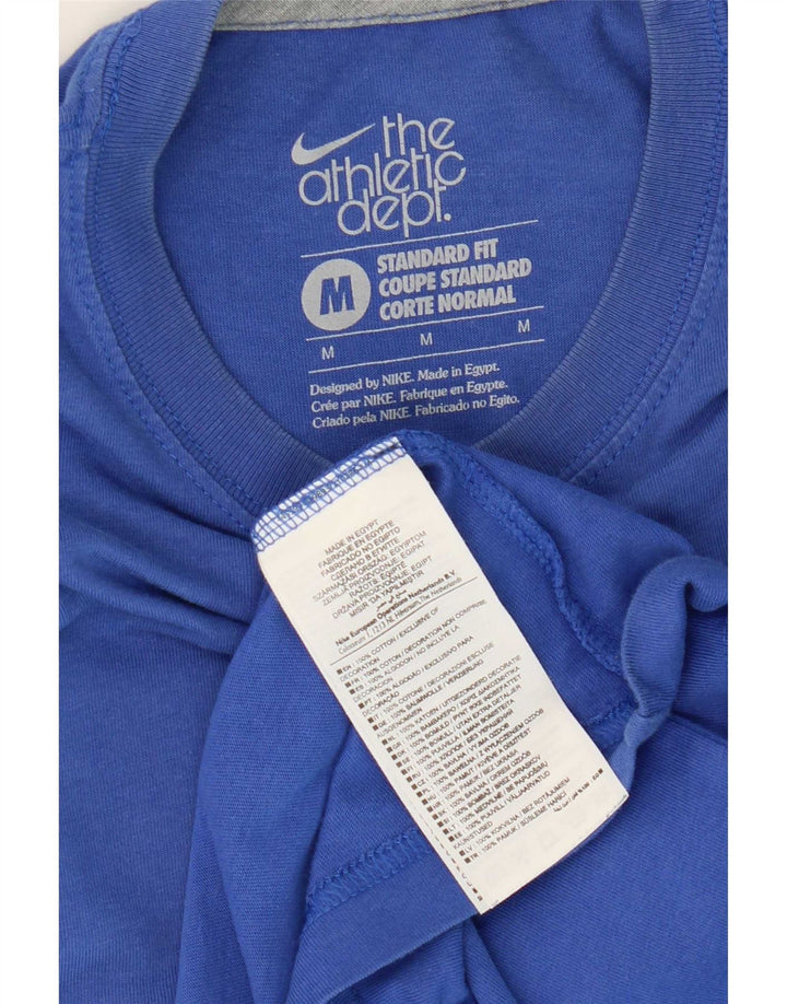 Camiseta Nike Feminina Standard Fit Top Médio Algodão Azul