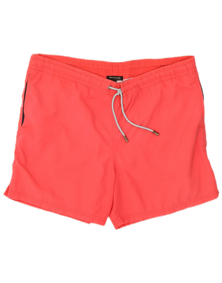 Shorts de natação masculino Massimo Dutti médio vermelho