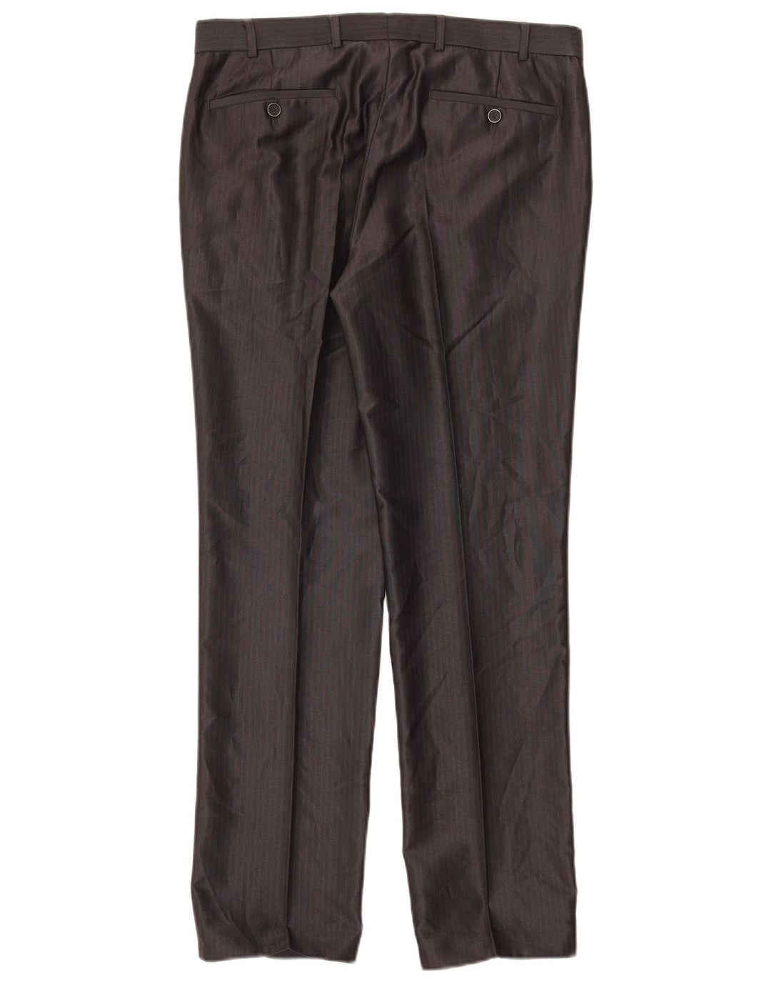 Calça masculina Angelo Litrico IT 48 médio W34 L30 listrado cinza
