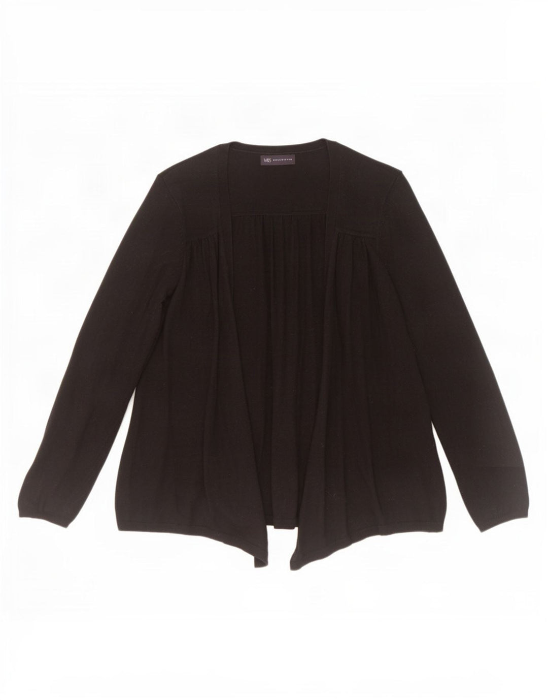 Suéter cardigã aberto feminino Marks & Spencer Reino Unido 12 médio preto poliamida