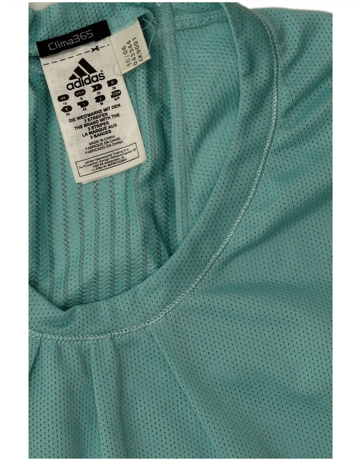Adidas Womens Clima 365 Vest Top UK 10 Pequeno Azul Poliéster