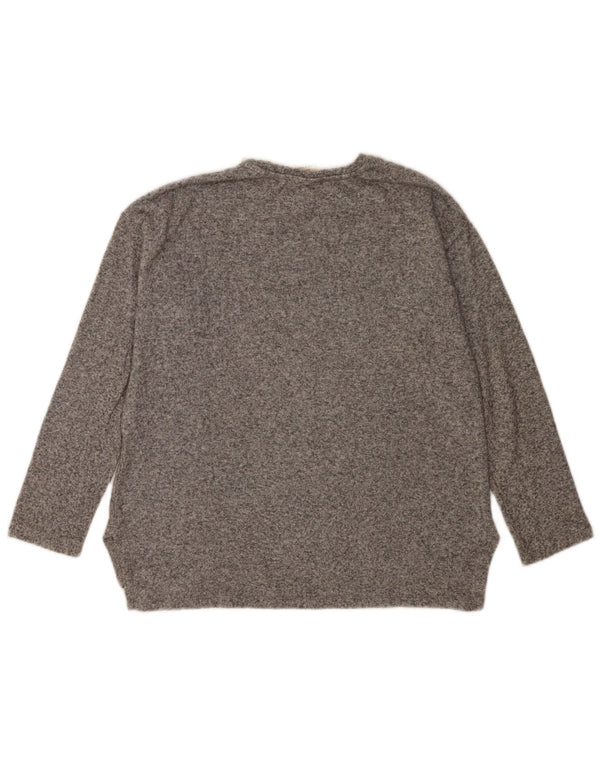 Moletom feminino Zara 11-12 anos cinza manchado viscose