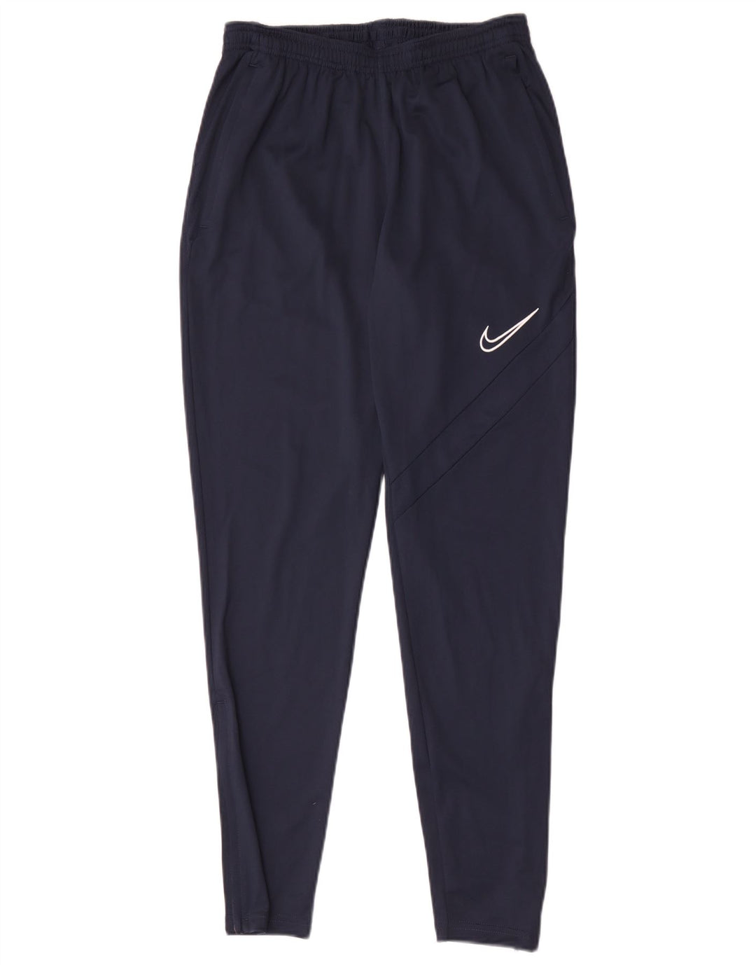 Calça de treino masculina Nike pequena azul marinho poliéster