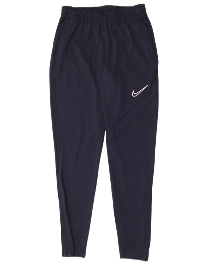 Calça de treino masculina Nike pequena azul marinho poliéster