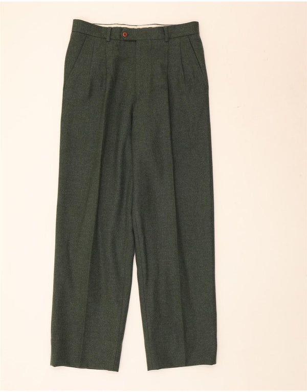 Calça masculina Valentino Pegged Suit IT 48 Médio W32 L31 Verde