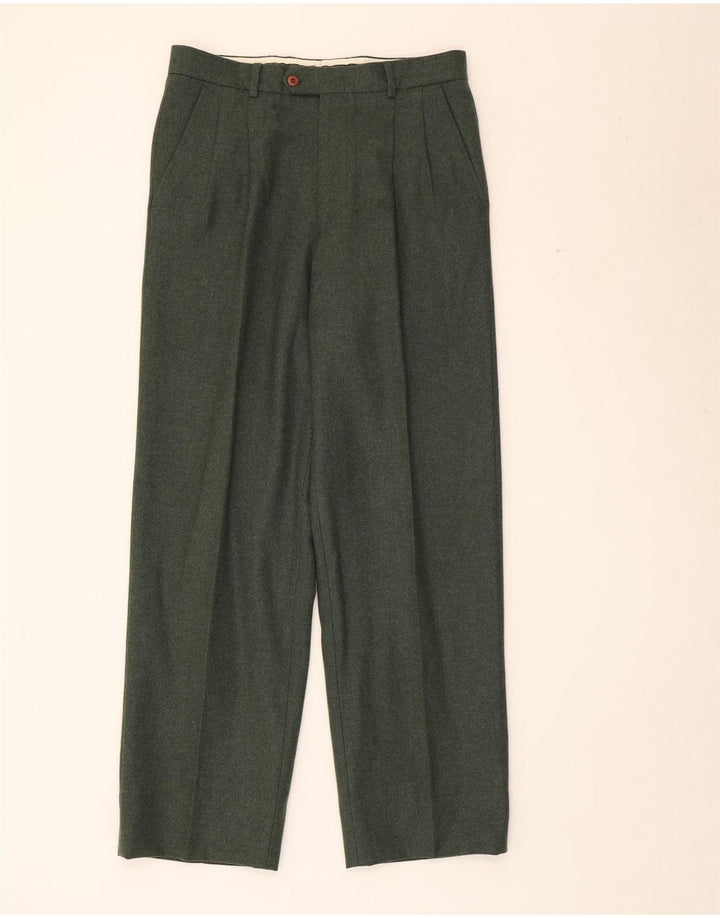 Calça masculina Valentino Pegged Suit IT 48 Médio W32 L31 Verde