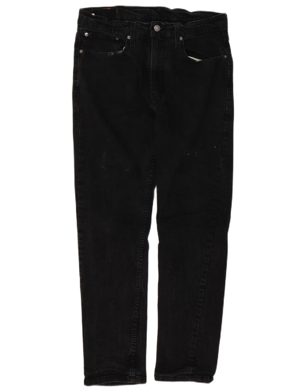 Calça jeans masculina Levi's 502 Tapered W34 L29 algodão preto