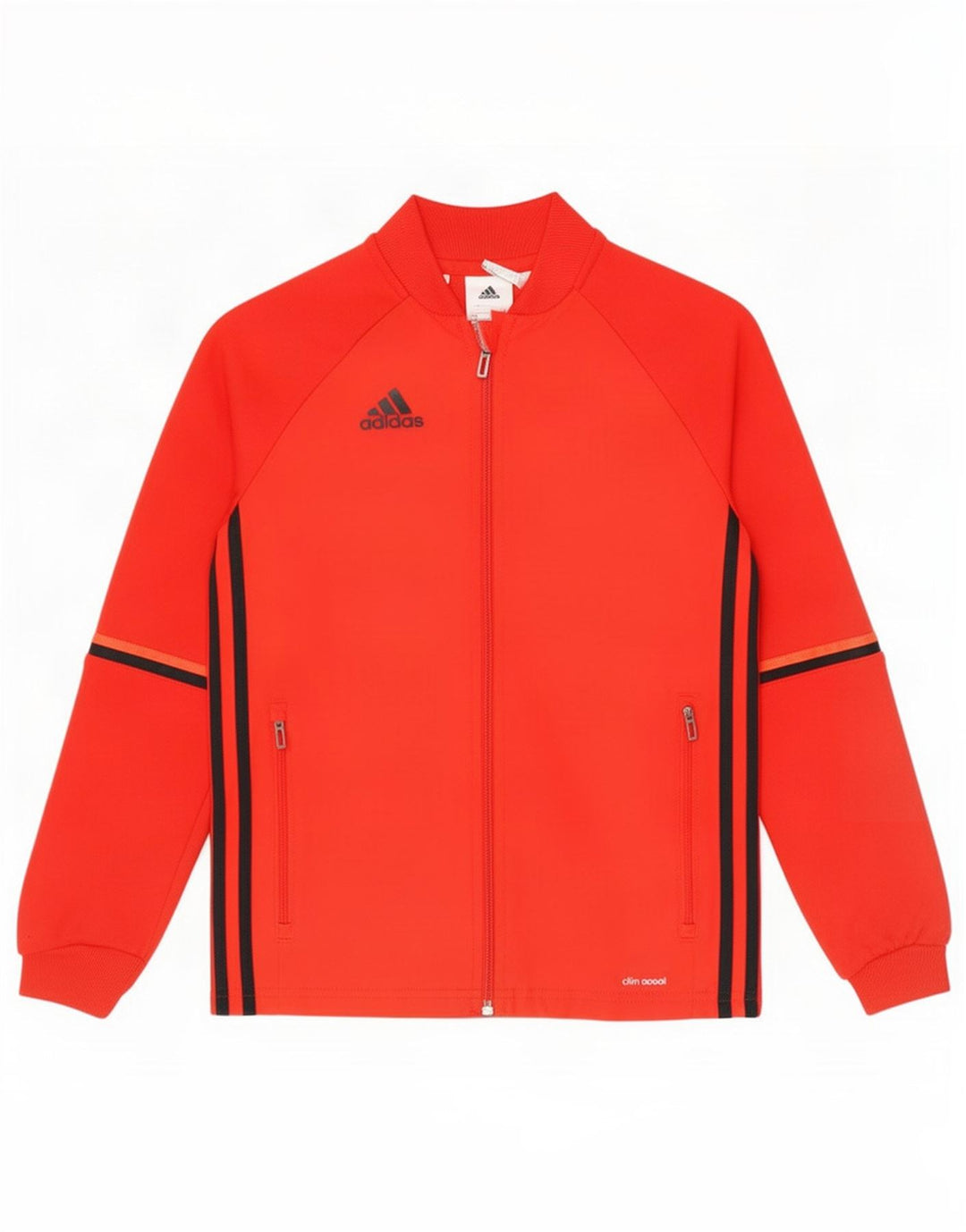 Jaqueta Adidas Boys Climacool Tracksuit Top 9-10 Anos Vermelho Colorblock