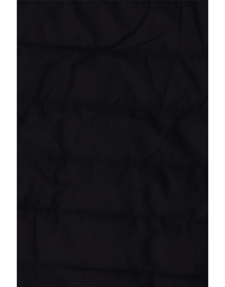 Casaco acolchoado com capuz feminino Jack Wolfskin Reino Unido 8/10 pequeno azul marinho poliéster