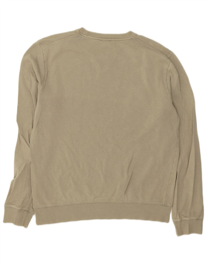 Cos moletom masculino jumper pequeno algodão cáqui