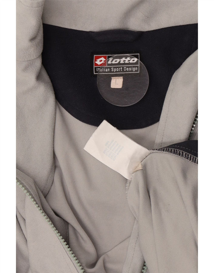 Lotto Mens Treino Top Jaqueta Grande Poliéster Cinza