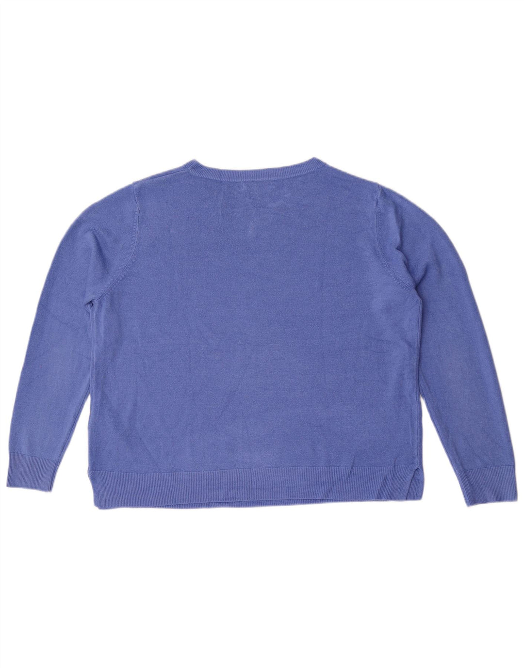 Suéter feminino Marks & Spencer com gola redonda UK 20 2XL azul