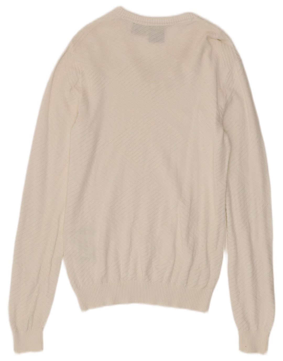 Suéter masculino Armani Exchange com decote em V XS algodão branco