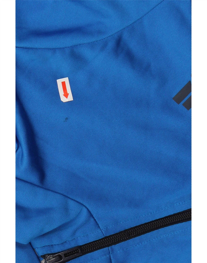 Adidas Womens Tracksuit Top Jacket UK 12 Médio Azul Marinho Colourblock