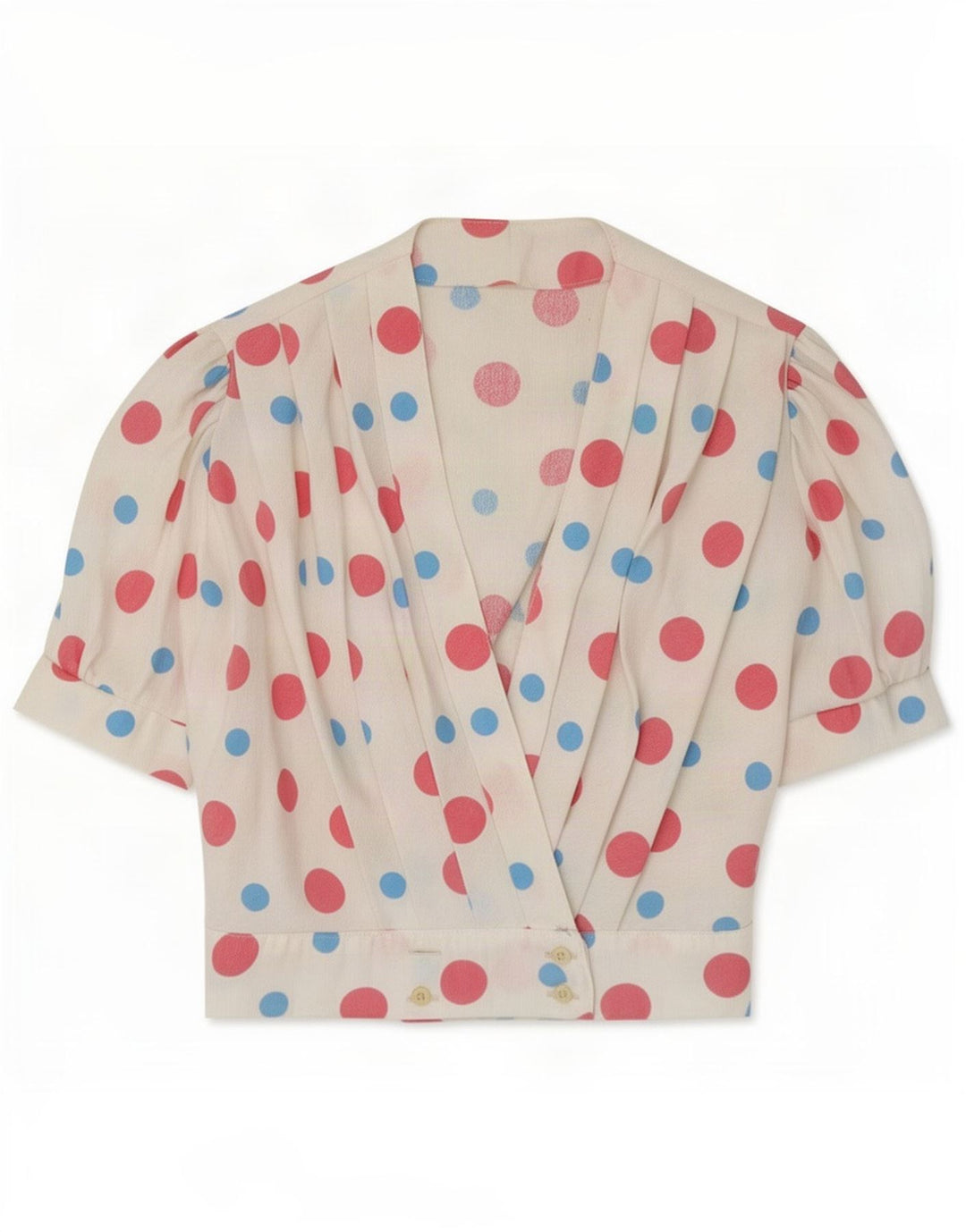 Blusa feminina vintage UK 10 pequena branca manchada