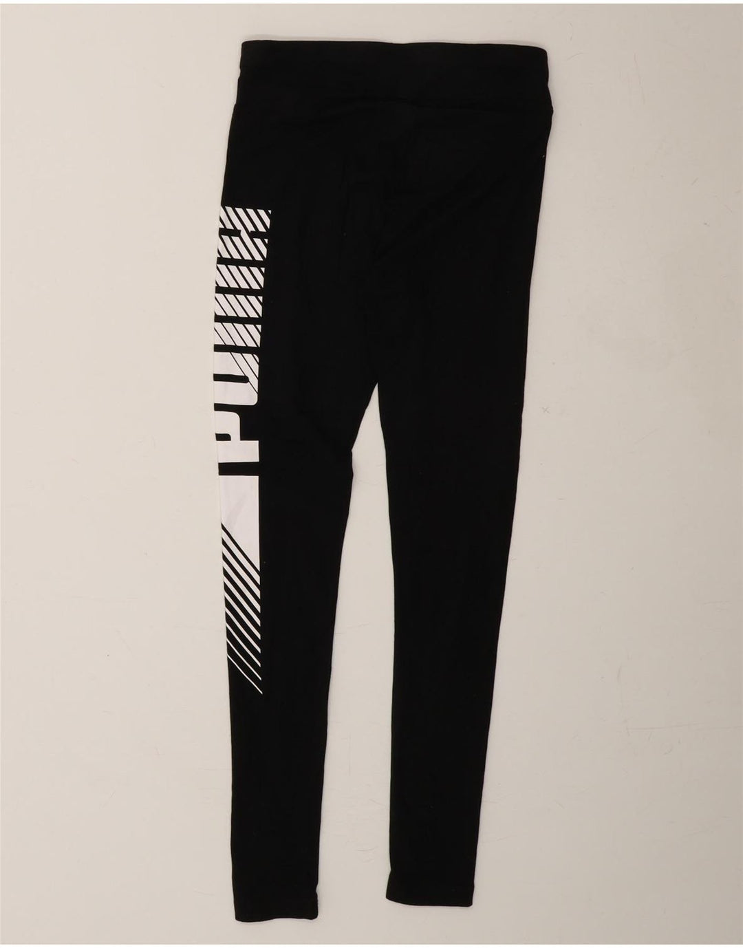 PUMA Womens Graphic Leggings UK 6 XS  Black Cotton Vintage Puma and Second-Hand Puma from Messina Hembry 