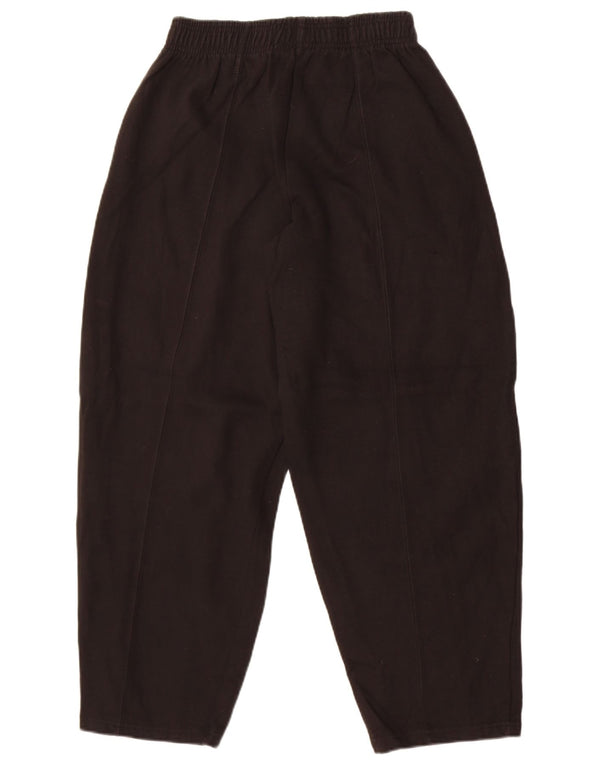 Calça de treino feminina Zara UK 12 algodão preto médio