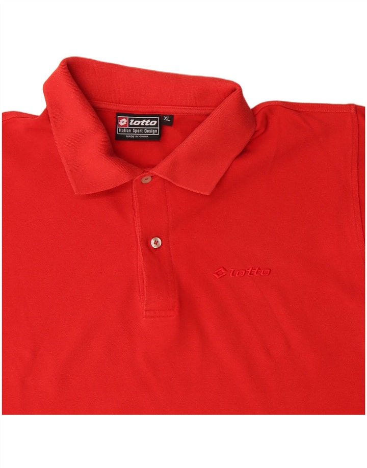 Camisa polo masculina LOTTO XL algodão vermelho