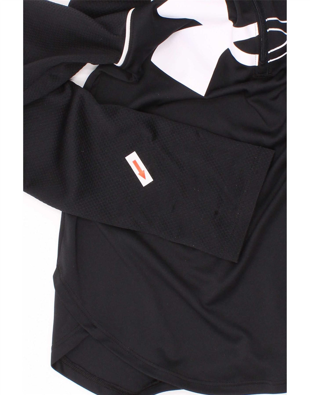 Under Armour Girls Fitted Graphic Top manga comprida 9-10 anos médio preto