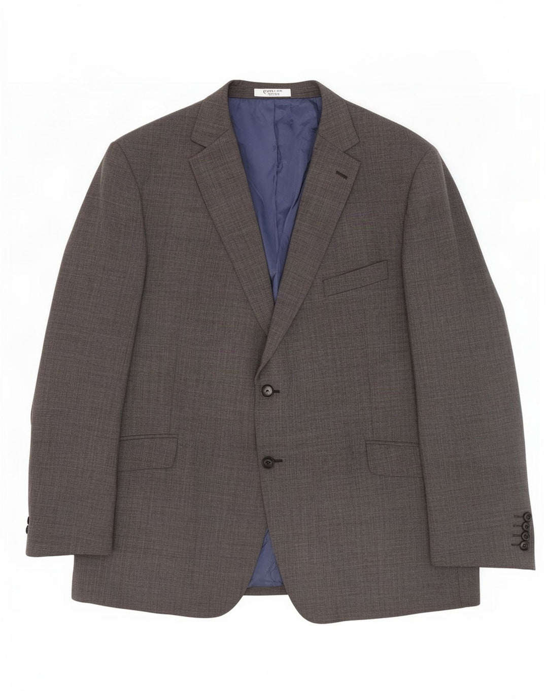 Jaqueta blazer masculina de 2 botões Marks & Spencer Reino Unido 48 2XL lã cinza