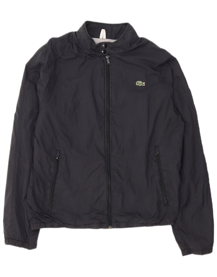 Jaqueta bomber masculina LACOSTE tamanho 5 grande poliamida preta