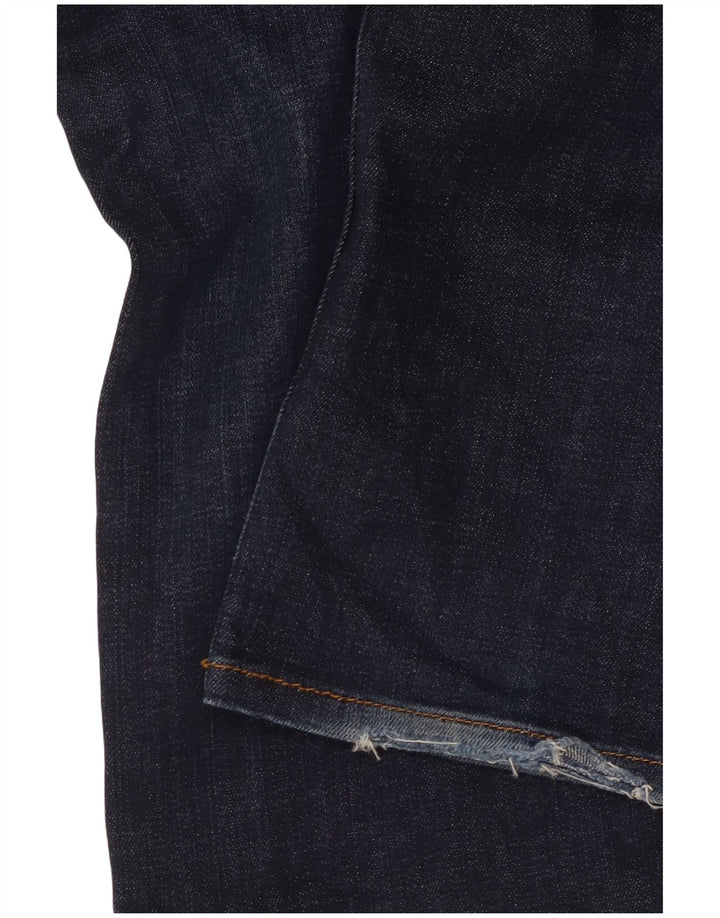 Jeans retos femininos TOMMY HILFIGER W36 L32 azul marinho algodão