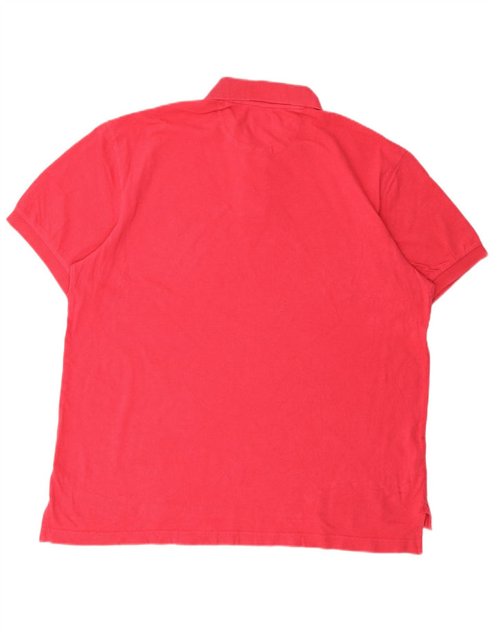 Camisa polo masculina grande e alta CHAPS XL algodão rosa
